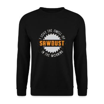 Sciure Le matin, le bûcheron a vu - Sweat-shirt Unisexe - noir - Devant - Alina (178cm) & Michal (187cm)