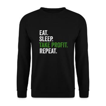 Trading Crypto Forex pour les bourses de bourse - Sweat-shirt Unisexe - noir - Devant - Alina (178cm) & Michal (187cm)