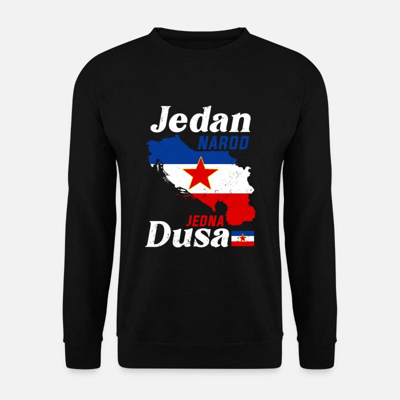 Balkan Josip Broz Tito SFRJ Jugoslawien Geschenk - Unisex Pullover - Schwarz