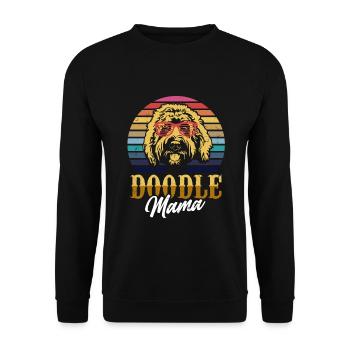 Doodle Mama Gift Goldendoodle Mom Goldendoodle - Sweat-shirt Unisexe - noir - Devant - Alina (178cm) & Michal (187cm)