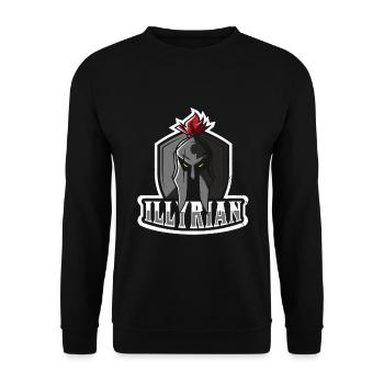 Albanien Illyrian Autochthonous Kuq E zi Kosovo - Unisex Pullover - Schwarz - Vorne - Alina (178cm) & Michal (187cm)