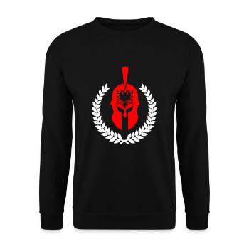 Albanien Illyrian Autochthonous Albaner Kosovo - Unisex Pullover - Schwarz - Vorne - Alina (178cm) & Michal (187cm)