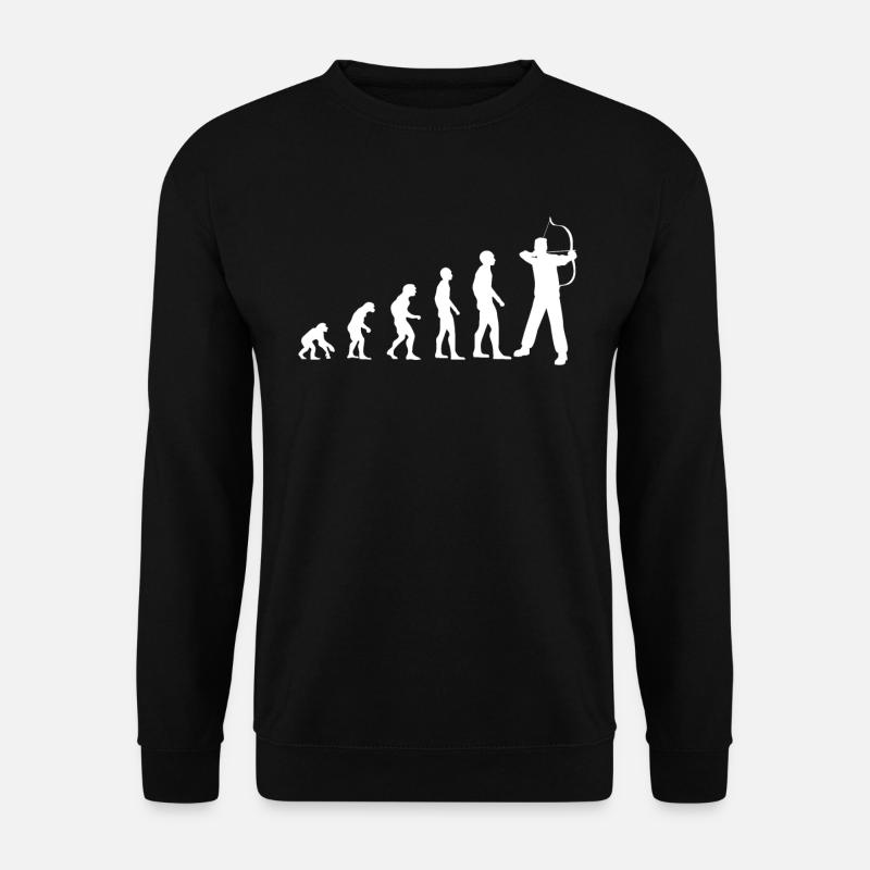 Archery Evolution Archer Gift - Unisex Sweatshirt - black