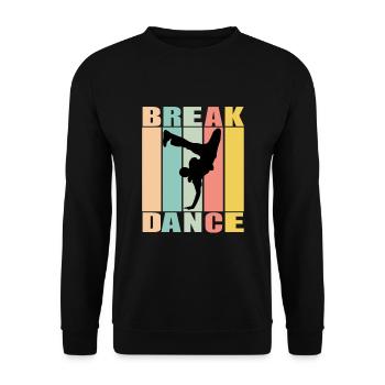 Break dance danseur musique hip hop - Sweat-shirt Unisexe - noir - Devant - Alina (178cm) & Michal (187cm)