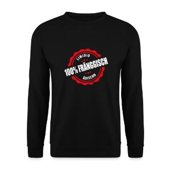 Limidid Ädischn Franke Dialekt Fränkischer Spruch - Unisex Pullover - Schwarz - Vorne - Alina (178cm) & Michal (187cm)