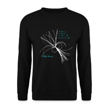 Maxwell equations physicist science physics - Unisex Sweatshirt - black - Front - Alina (178cm) & Michal (187cm)
