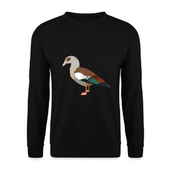 oie égyptienne - Sweat-shirt Unisexe - noir - Devant - Alina (178cm) & Michal (187cm)