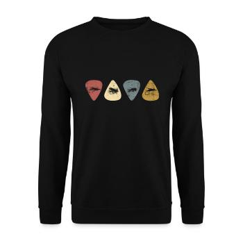 Crochet de pêche à la mouche - Sweat-shirt Unisexe - noir - Devant - Alina (178cm) & Michal (187cm)