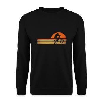 Vintage Bicycle Bicycles Retro Bicycle Cycling - Unisex Sweatshirt - black - Front - Alina (178cm) & Michal (187cm)