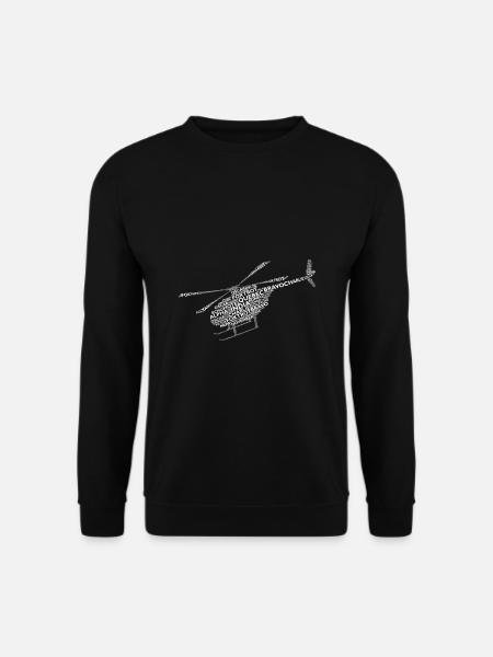 Hubschrauber Pilot Shirt Geschenk Nato Alphabet - Unisex Pullover - Schwarz