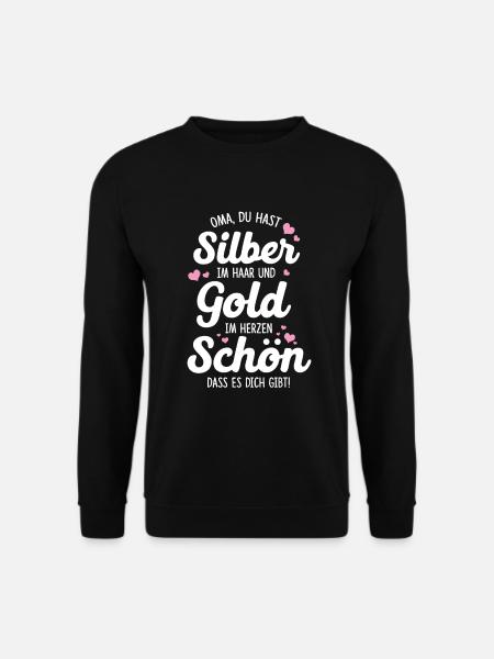 Oma Geschenk Omi Geschenk Beste Großmama - Unisex Pullover - Schwarz
