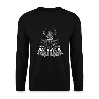 Vikings Valhalla Wiking cadeau nordique - Sweat-shirt Unisexe - noir - Devant - Alina (178cm) & Michal (187cm)