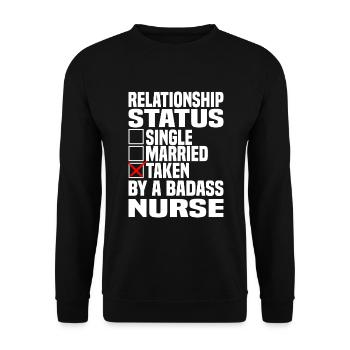Caregiver caregiver relationship nurse - Unisex Sweatshirt - black - Front - Alina (178cm) & Michal (187cm)
