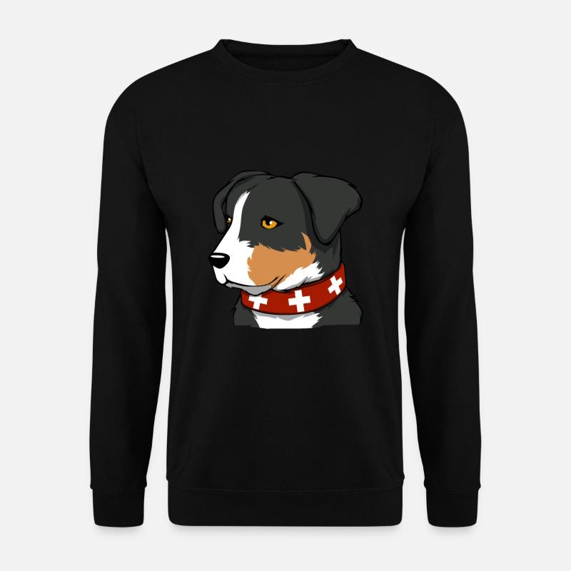 Schweizer Sennenhund Bauernhund Berghund Geschenk - Unisex Pullover - Schwarz