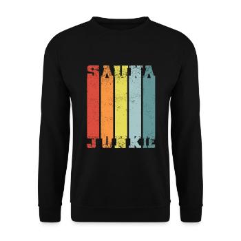 Sauna Junkie Infusion Master Sauna Master Retro - Unisex Sweatshirt - black - Front - Alina (178cm) & Michal (187cm)
