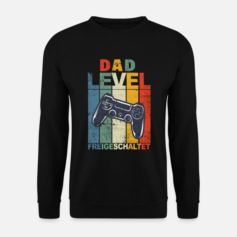 Dad Level Unlocked - Unisex Sweatshirt - black