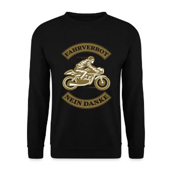 Fahrverbot Nein Danke Fahrverbot Nein Danke - Unisex Pullover - Schwarz - Vorne - Alina (178cm) & Michal (187cm)
