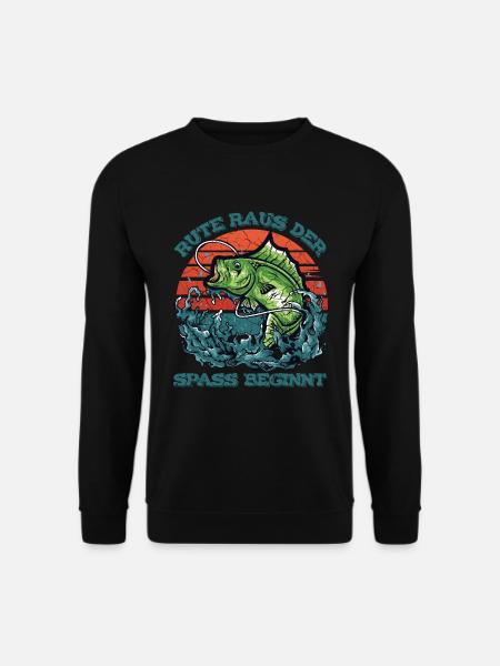 Rute Raus Der Spass Beginnt Geschenk-Idee - Unisex Pullover - Schwarz