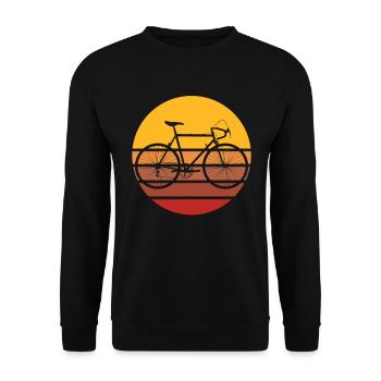 Vintage Road Bike Vintage Road Bike - Unisex Sweatshirt - black - Front - Alina (178cm) & Michal (187cm)