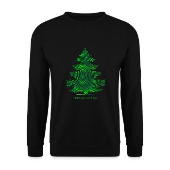 Tree in the forest Forest forester hunter wood in nature - Unisex Sweatshirt - black - Front - Alina (178cm) & Michal (187cm)