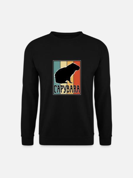 Capybara Nagetier Wasserschwein Capibara Liebhaber - Unisex Pullover - Schwarz