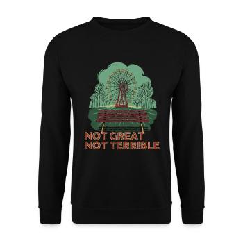 Not Great Not Terrible 3.6 Roentgen Chernobyl - Unisex Sweatshirt - black - Front - Alina (178cm) & Michal (187cm)