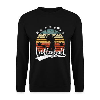 Volleyball player Volleyballer Beach Volleyball - Unisex Sweatshirt - black - Front - Alina (178cm) & Michal (187cm)