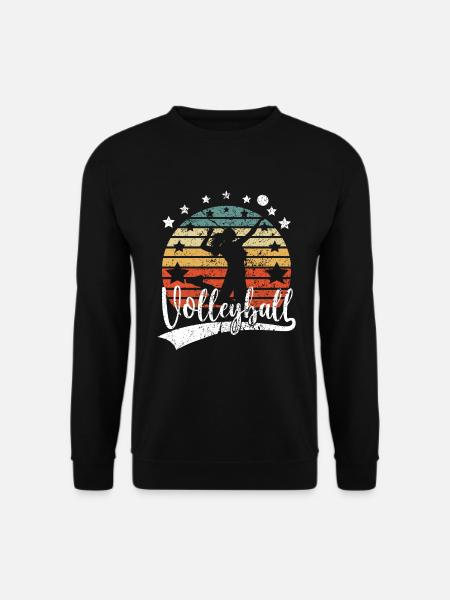 Volleyballerin Volleyballer Beach Volleyball - Unisex Pullover - Schwarz