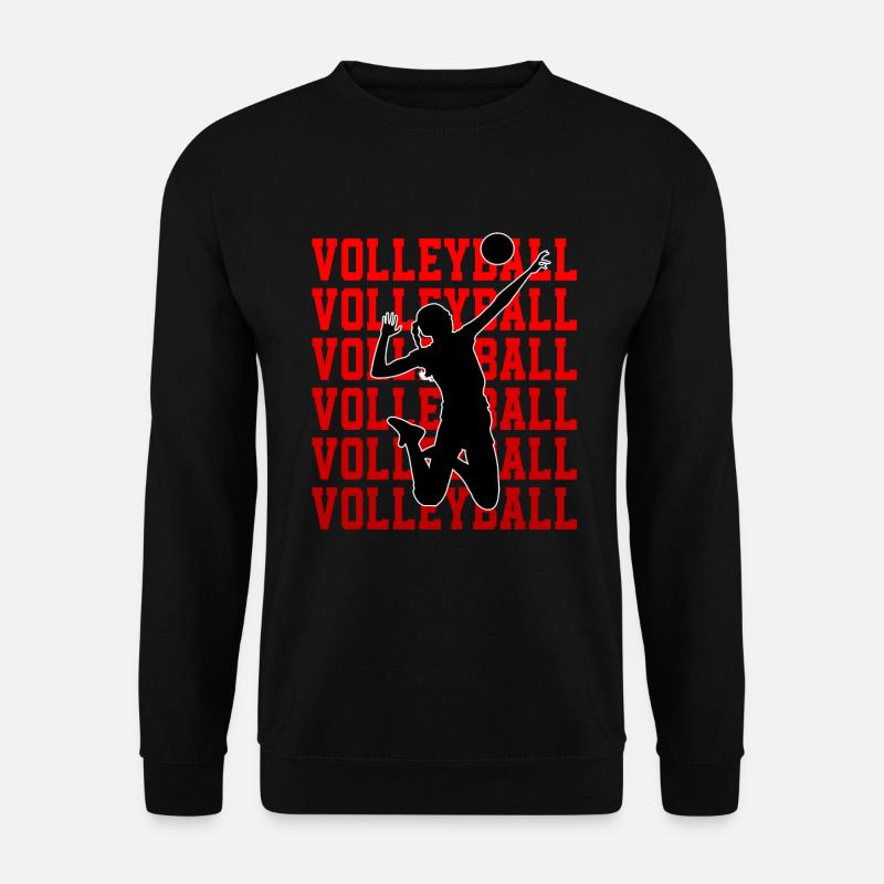 Beach Volleyball Volleyballerin Volleyballer - Unisex Pullover - Schwarz