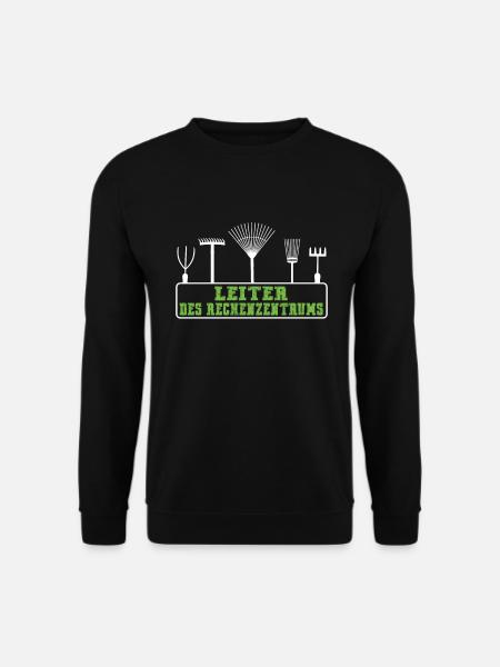 Leiter des Rechenzentrums Gärtner Garten Arbeit - Unisex Pullover - Schwarz