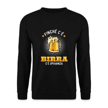 Divertente Birra Regalo Amici Frasi Alcol - Unisex Pullover - Schwarz - Vorne - Alina (178cm) & Michal (187cm)