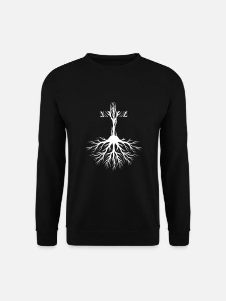 Jesus Kreuz Glaube Christen Geschenk - Unisex Pullover - Schwarz