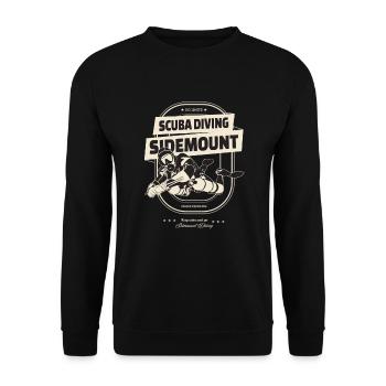 Sidemount Diving Cave Diving Gift no limits - Unisex Sweatshirt - black - Front - Alina (178cm) & Michal (187cm)