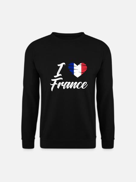 Frankreich Flagge Geschenk France - Unisex Pullover - Schwarz