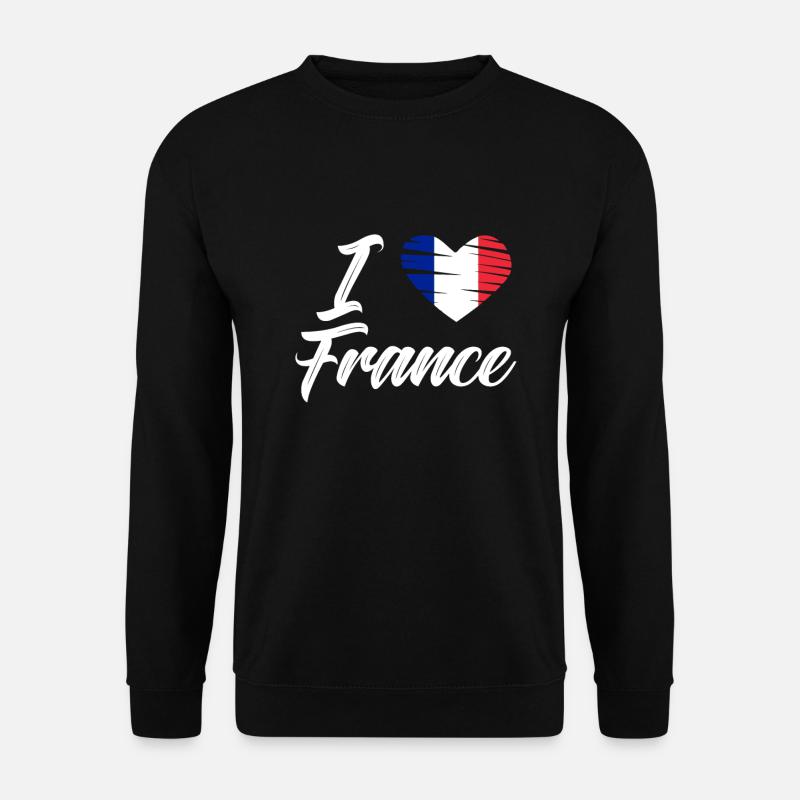 Frankreich Flagge Geschenk France - Unisex Pullover - Schwarz