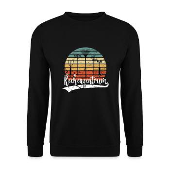 Data center garden garden gardening gardeners - Unisex Sweatshirt - black - Front - Alina (178cm) & Michal (187cm)