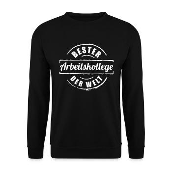 Bester Arbeitskollege Der Welt Kollege Geschenk - Unisex Pullover - Schwarz - Vorne - Alina (178cm) & Michal (187cm)
