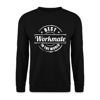Meilleur collègue, meilleur collègue de travail, cadeau - Sweat-shirt Unisexe - noir - Devant - Alina (178cm) & Michal (187cm)