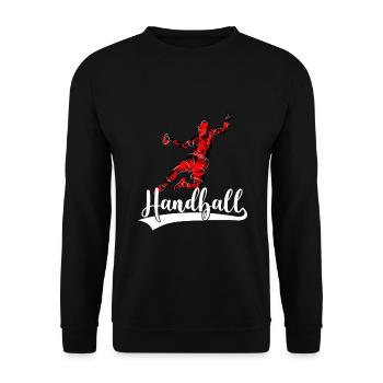 Handballs club de handball de handball - Sweat-shirt Unisexe - noir - Devant - Alina (178cm) & Michal (187cm)