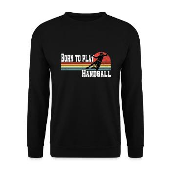 Kreisläufer Handball Handballtrainer Handballer - Unisex Sweatshirt - black - Front - Alina (178cm) & Michal (187cm)