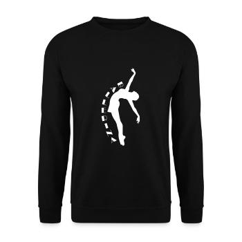 Danseur Ballet Danse Ballerine École de danse - Sweat-shirt Unisexe - noir - Devant - Alina (178cm) & Michal (187cm)