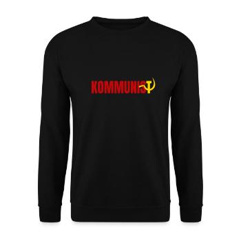 Communist USSR flag hammer and sickle Russia - Unisex Sweatshirt - black - Front - Alina (178cm) & Michal (187cm)