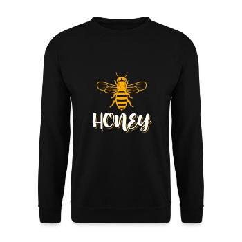 Miel Inker Ruche apicole cadeau - Sweat-shirt Unisexe - noir - Devant - Alina (178cm) & Michal (187cm)