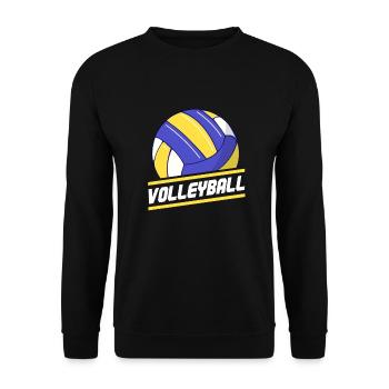 Volleyball Volleyball player Beach volleyball - Unisex Sweatshirt - black - Front - Alina (178cm) & Michal (187cm)