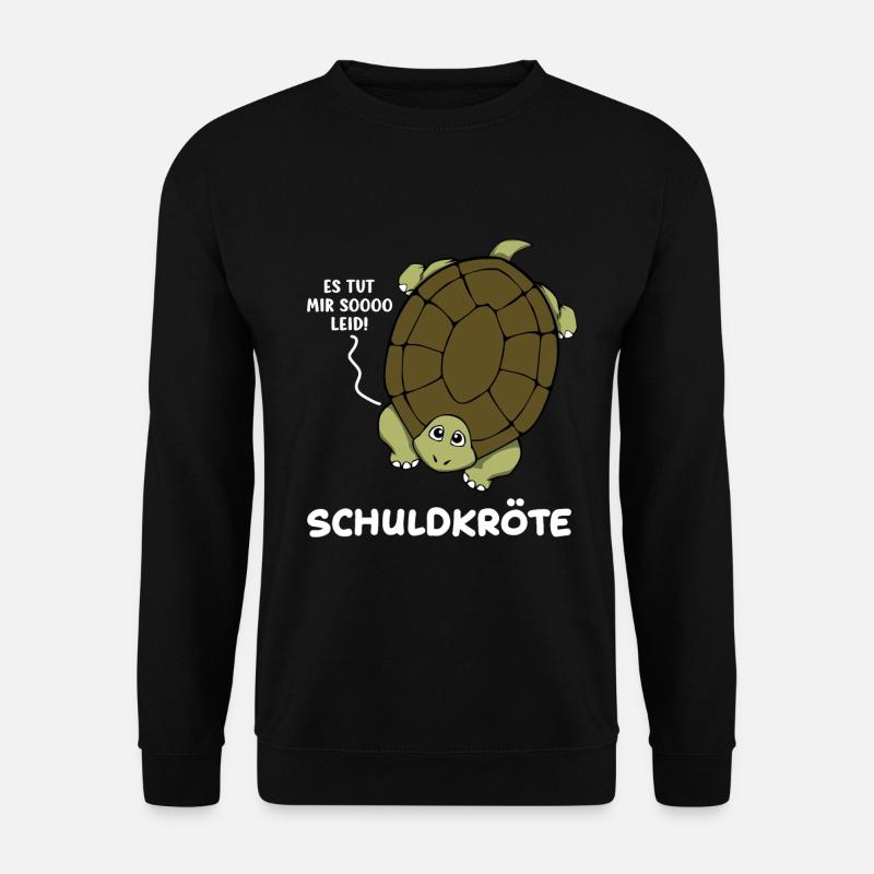 Schuldkröte Es Tut mir soo leid Schildkröte - Unisex Pullover - Schwarz