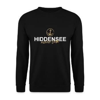 Hiddensee my love island holiday Baltic Sea decoration - Unisex Sweatshirt - black - Front - Alina (178cm) & Michal (187cm)