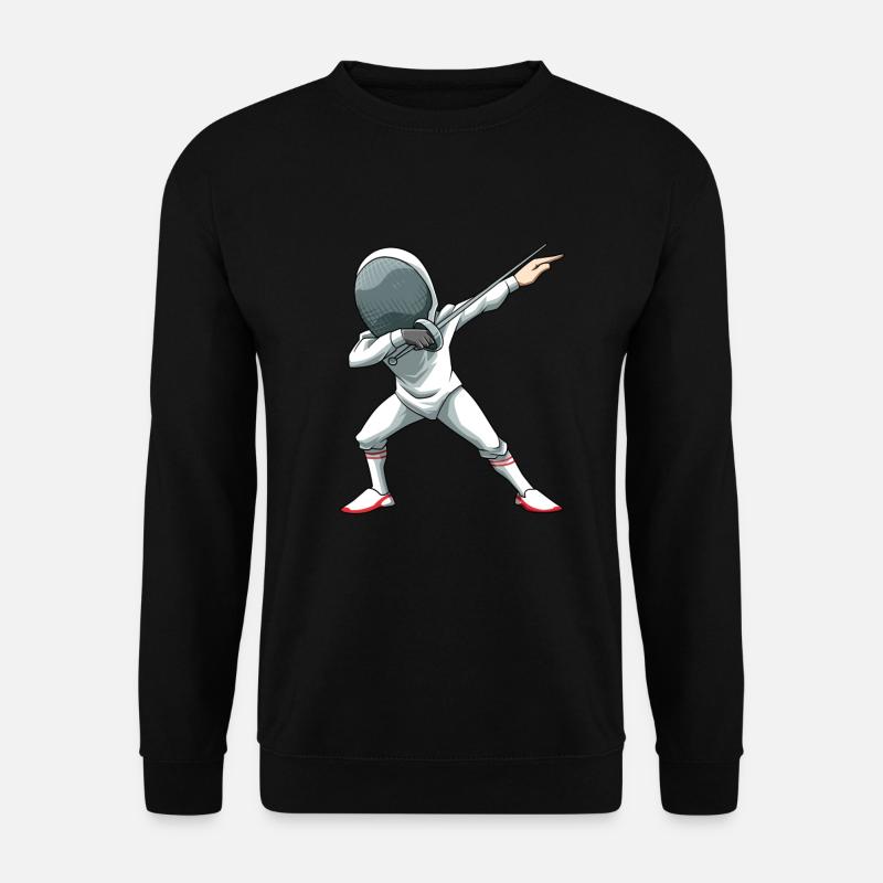 Fechten Dabbing Dab Fechtkampf - Unisex Pullover - Schwarz