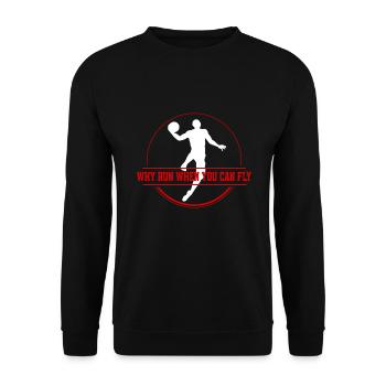 Basketballer Basketball Team Basketballspieler - Unisex Pullover - Schwarz - Vorne - Alina (178cm) & Michal (187cm)