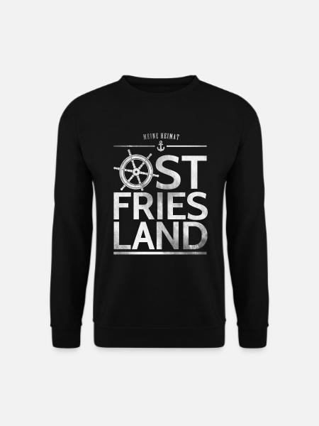 Ostfriesland meine Heimat Norddeutschland Nordsee - Unisex Pullover - Schwarz