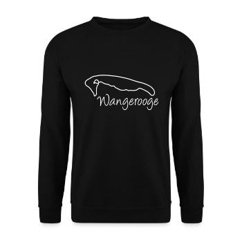 Wangerooge Plage Vacances mer du Nord - Sweat-shirt Unisexe - noir - Devant - Alina (178cm) & Michal (187cm)